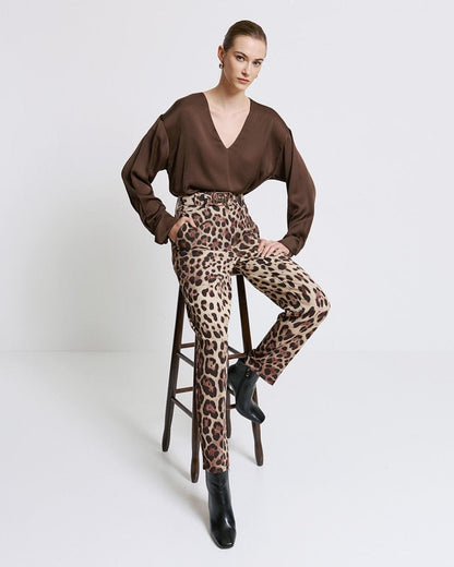 Leopard Print Trousers