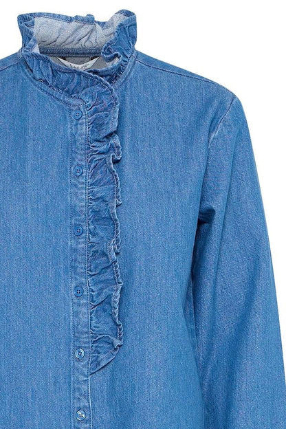 Denim Frill Shirt