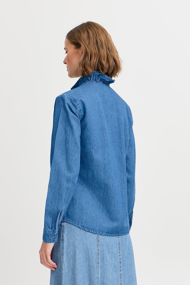 Denim Frill Shirt