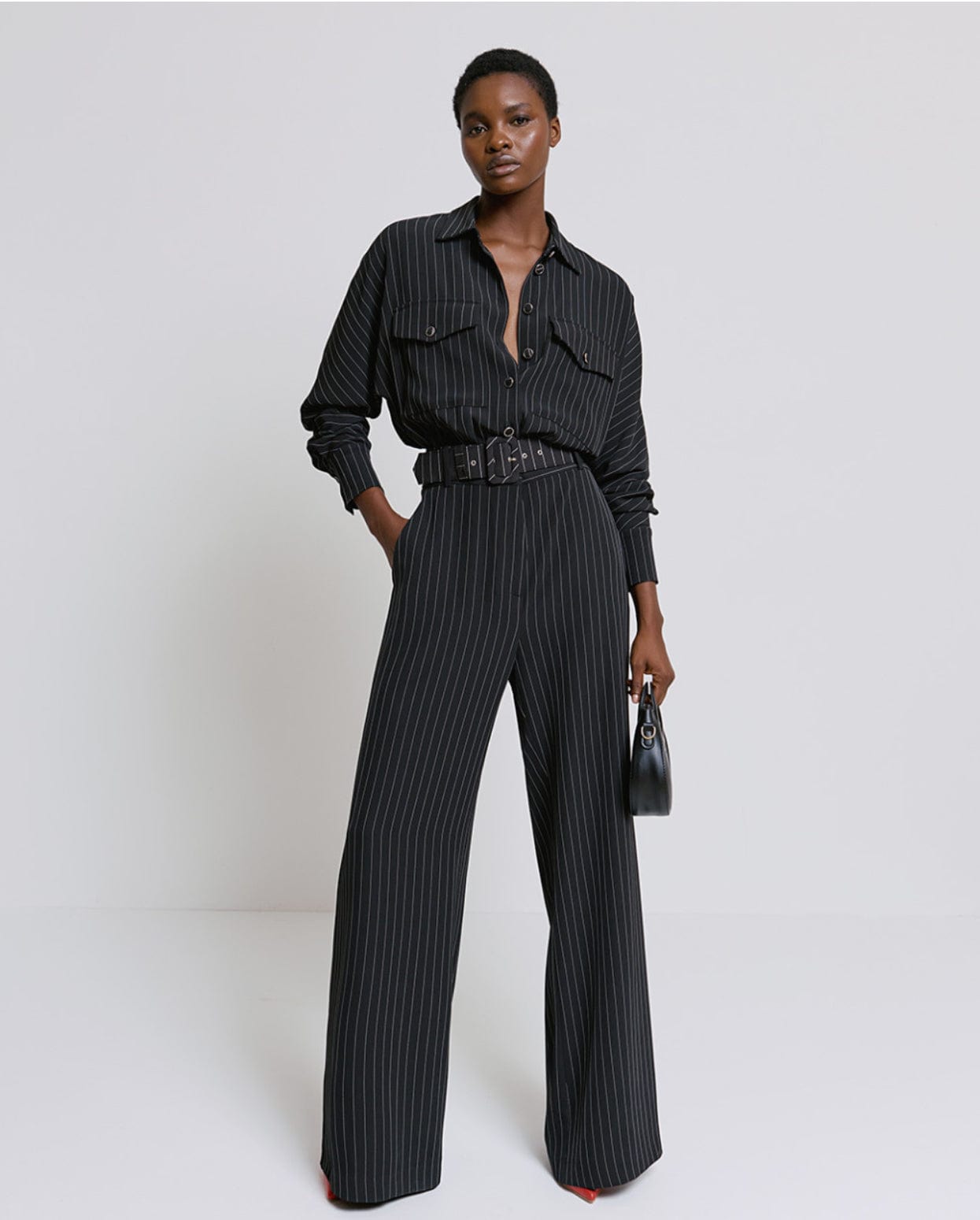 Pinstripe  Jumpsuit