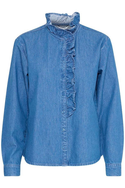 Denim Frill Shirt