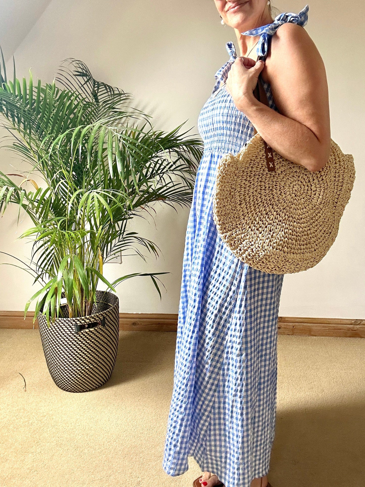 Blue Gingham Sundress