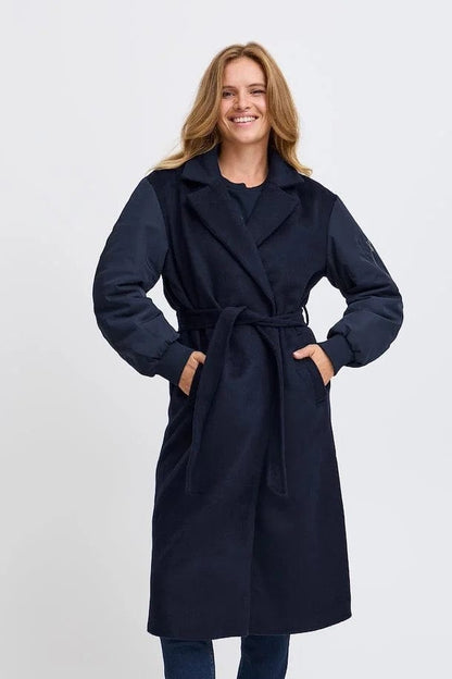 Navy Parka Style Coat