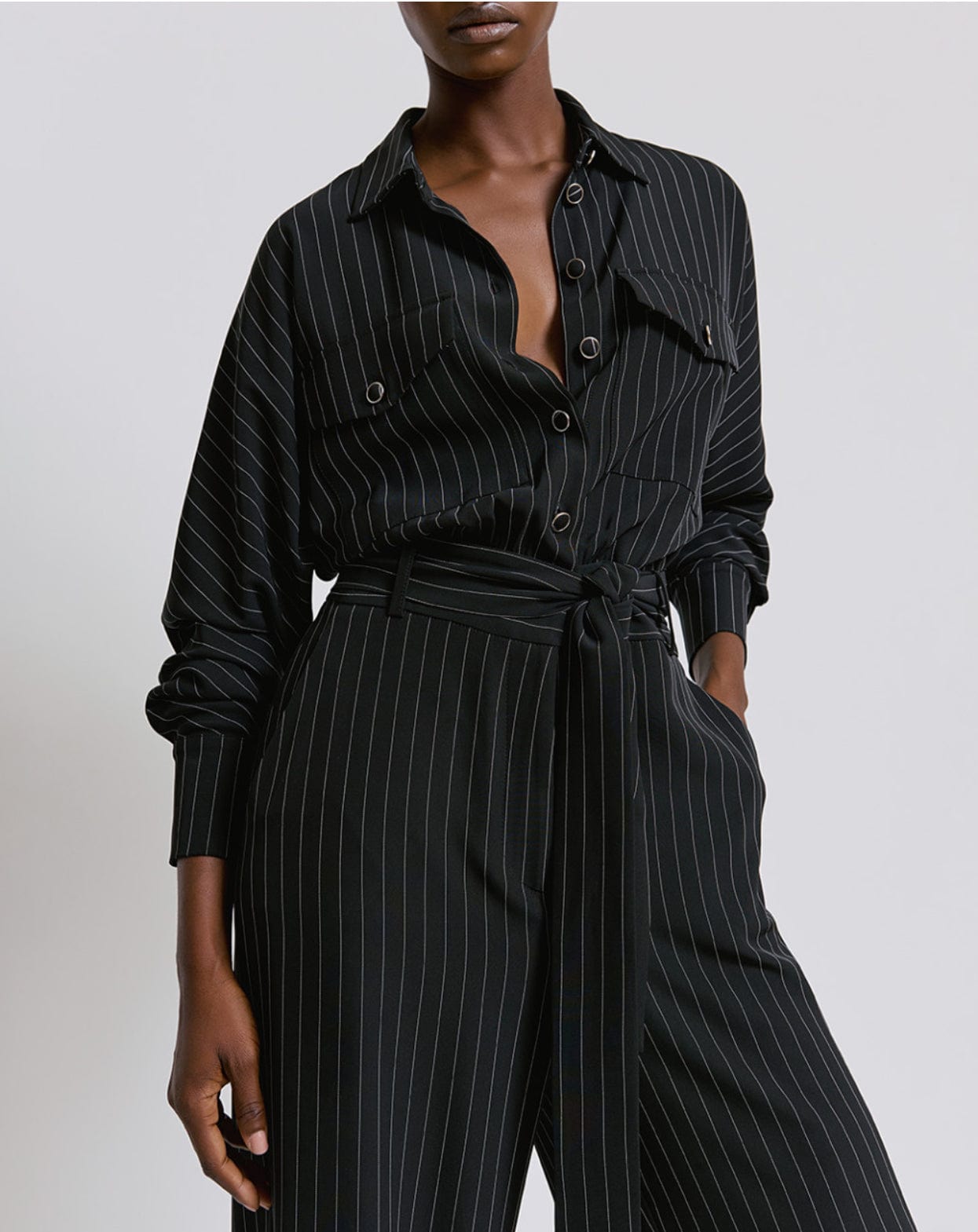 Pinstripe  Jumpsuit