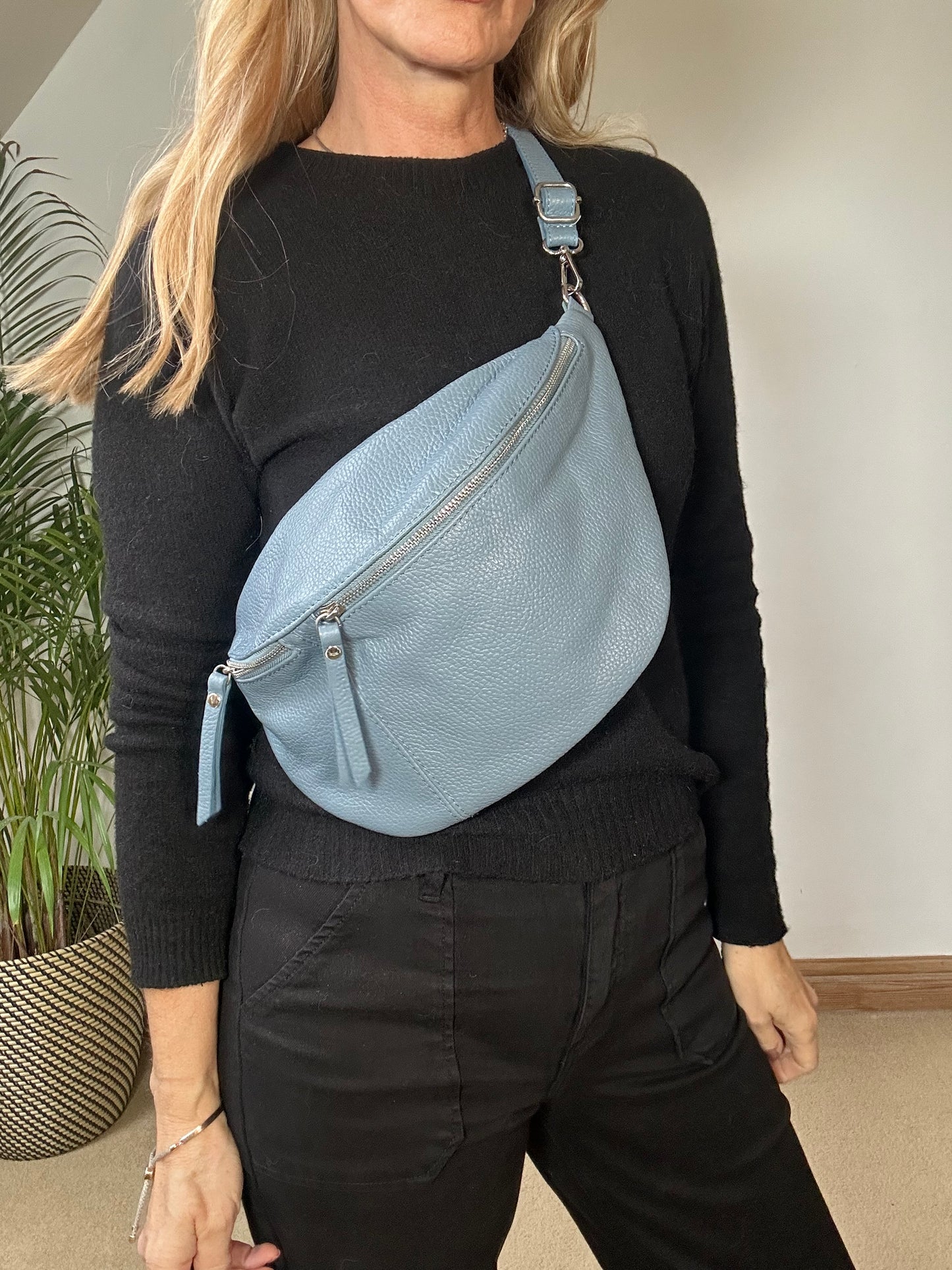 Large Leather Sling Bag