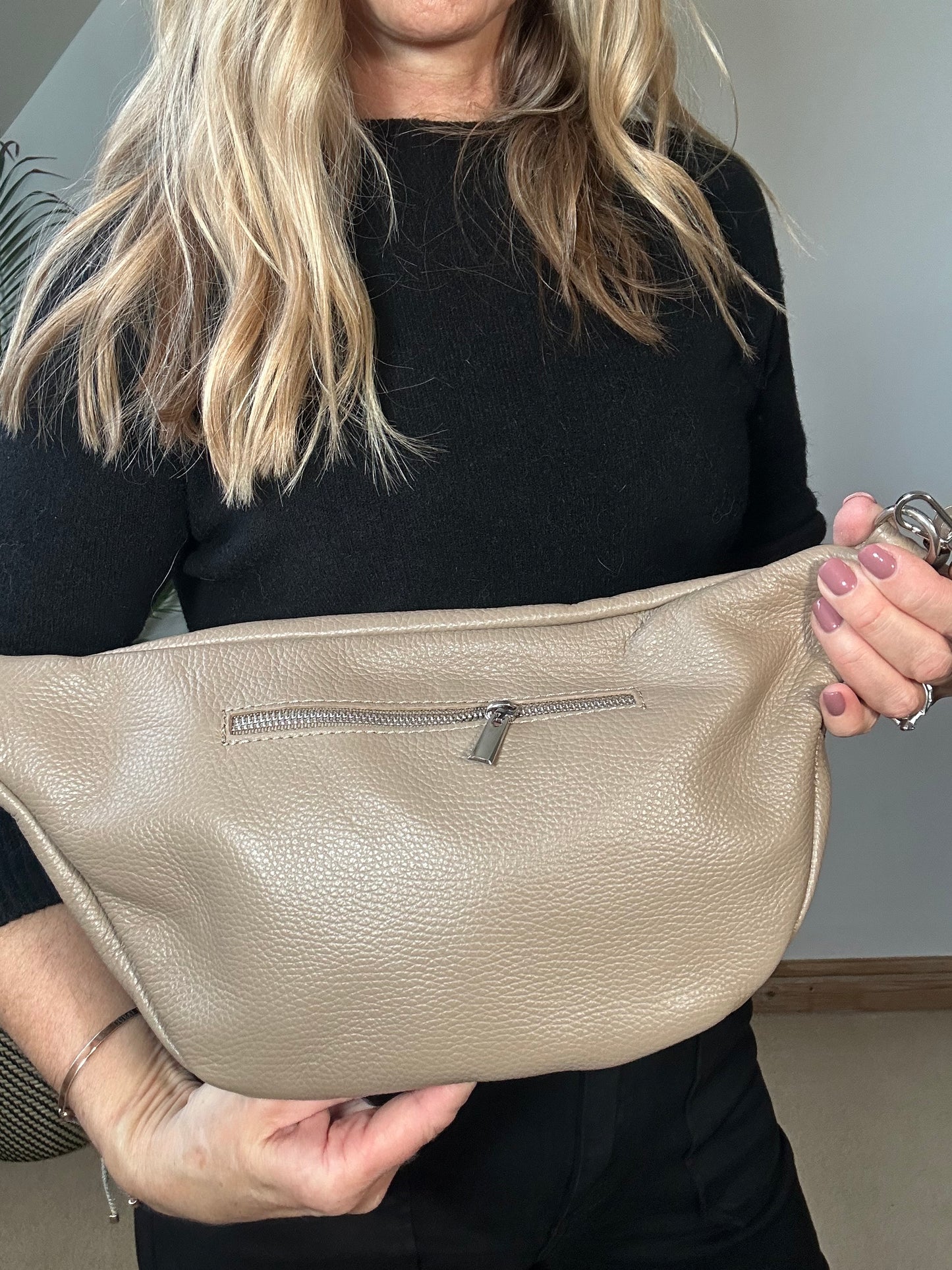 Large Leather Sling Bag