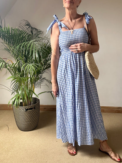 Blue Gingham Sundress