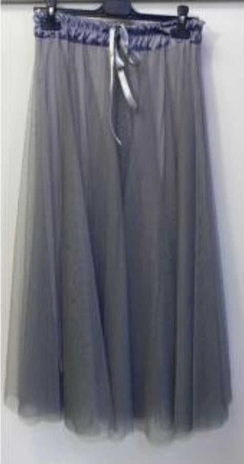 Tulle Skirt - Silver Grey