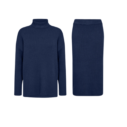 Navy  Ribbed co-ord