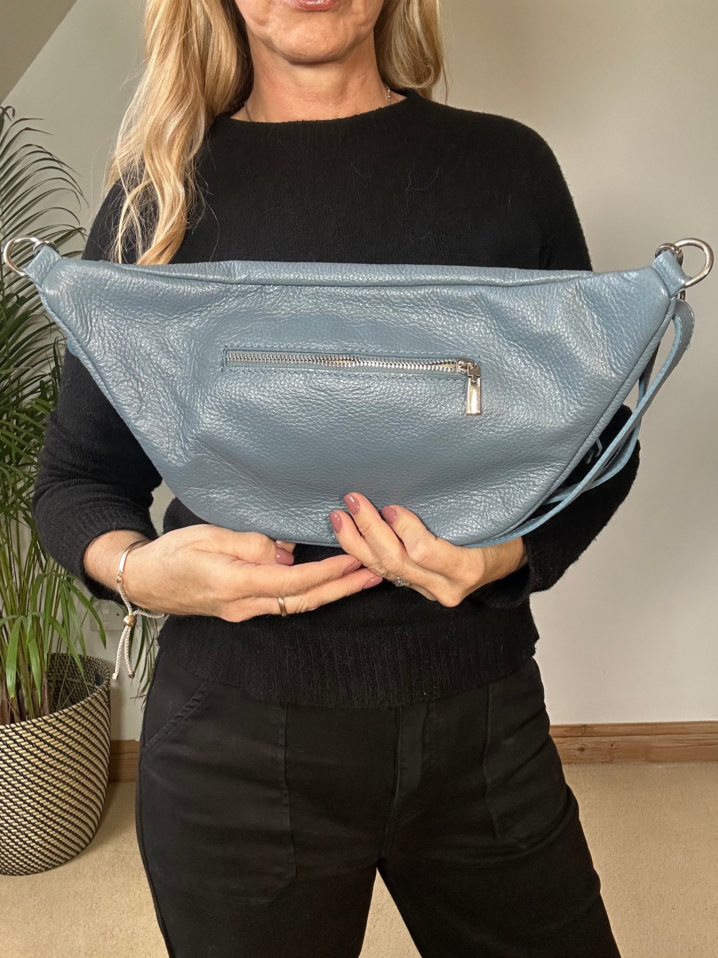 Large Leather Sling Bag