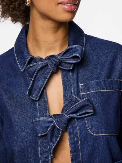 Bow Denim Jacket