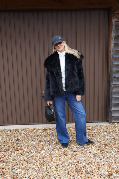 Faux Fur Jacket  - Winter White or Black