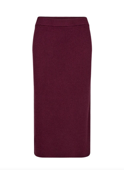 Plum Ribbed co-ord