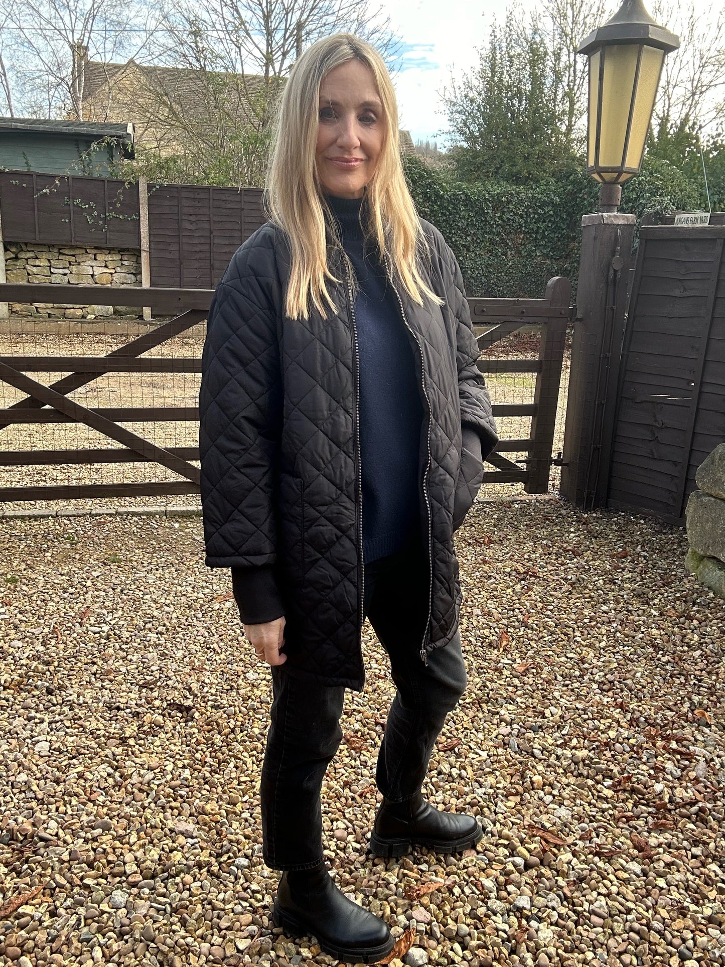 Black Quilted Jacket