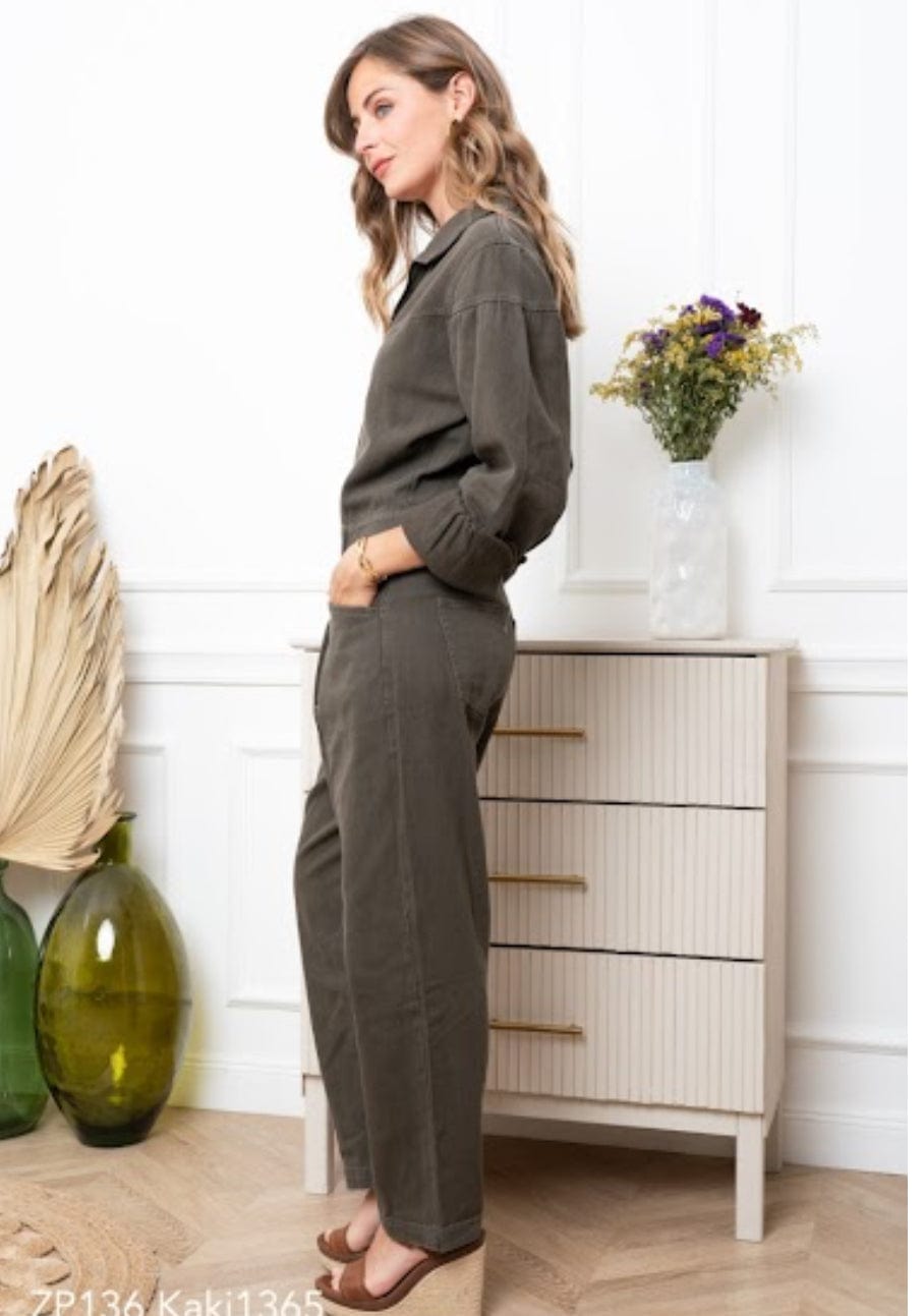 Khaki Jumpsuit