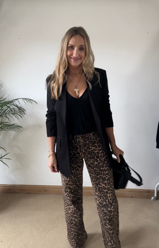 Leopard Print Jeans